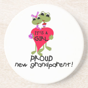 Dessous De Verre En Grès Grenouille Fière grand-parent des cadeaux de fille