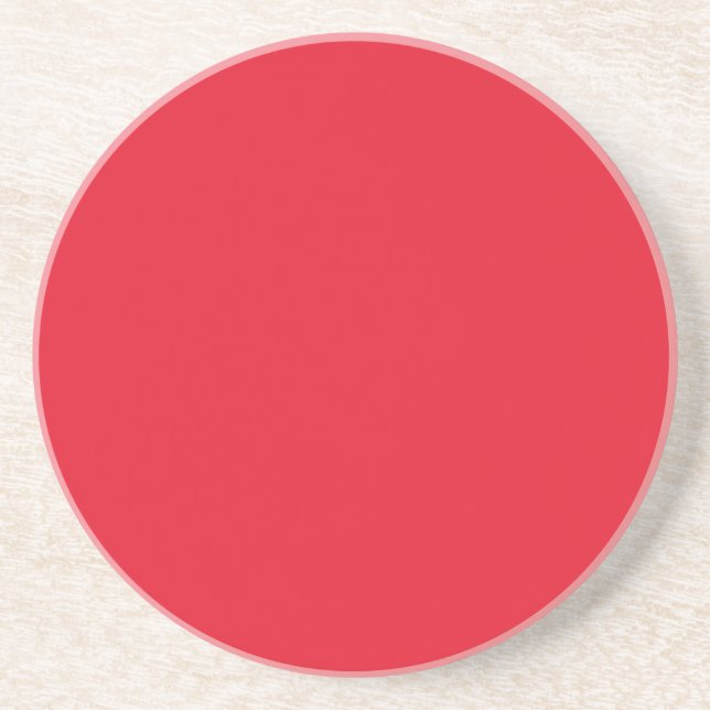 Dessous De Verre En Grès Grès de couleur rouge (Devant)