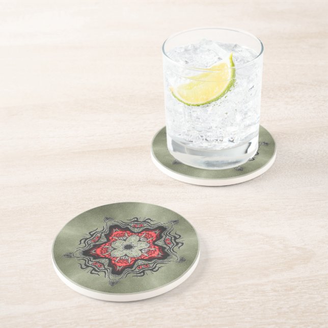 Dessous De Verre En Grès Grille-boisson étoile (Côté)