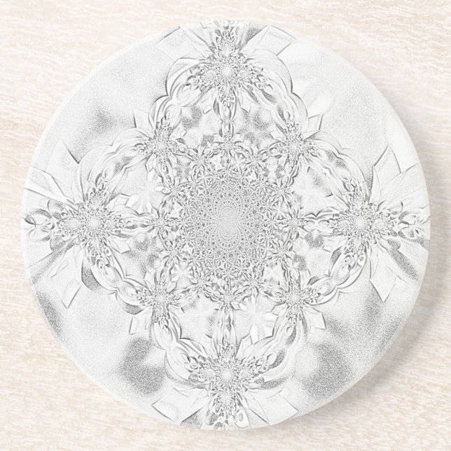 Dessous De Verre En Grès Gris de crayon (Devant)