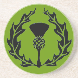 DESSOUS DE VERRE EN GRÈS GROUPE DE BRANCHE DE GUNN