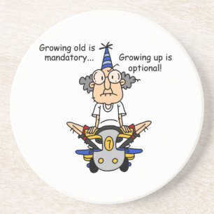Dessous De Verre En Grès Growing Up est un Humour facultatif