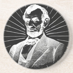 Dessous De Verre En Grès grunge abraham lincoln