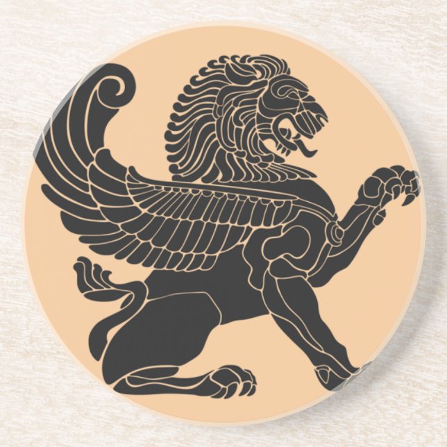 Dessous De Verre En Grès Gryphon (Devant)