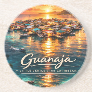 Dessous De Verre En Grès Guanaja la petite Venise des Caraïbes
