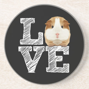 Dessous De Verre En Grès Guinée Cochon Love Rodent Wheek
