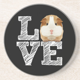 Dessous De Verre En Grès Guinée Cochon Love Rodent Wheek