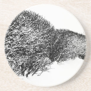 Dessous De Verre En Grès haie d'hiver