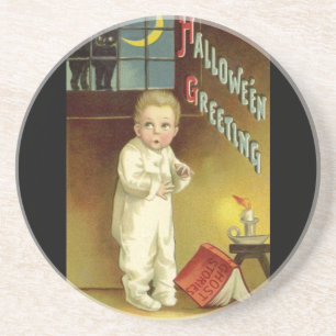 Dessous De Verre En Grès Halloween vintage par Ellen Clapsaddle, Histoire d