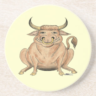 Dessous De Verre En Grès Happy Bull