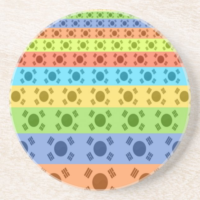 Dessous De Verre En Grès Happy Colors (Devant)