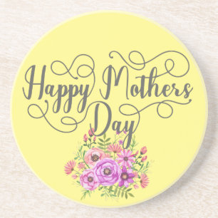 Dessous De Verre En Grès Happy Mothers Day Mother's Day gift-idea