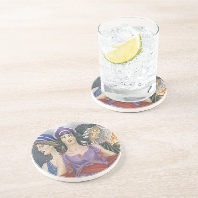 Dessous De Verre En Grès Hécate (Côté)