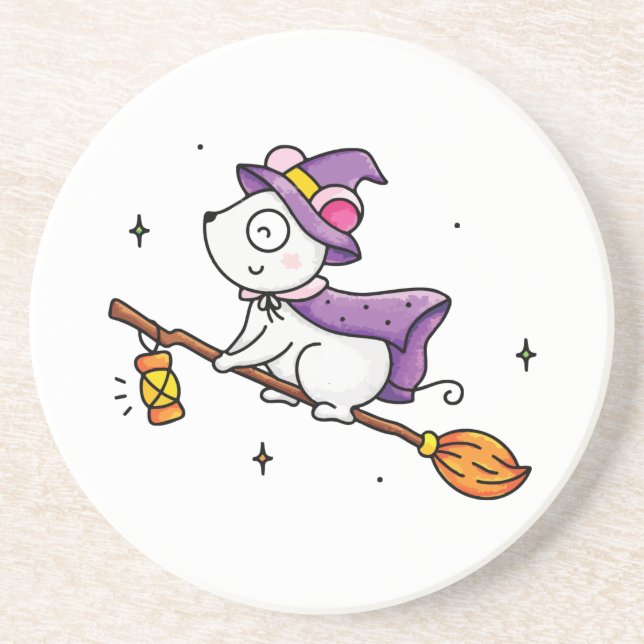 Dessous De Verre En Grès Heure de sorcellerie (Devant)