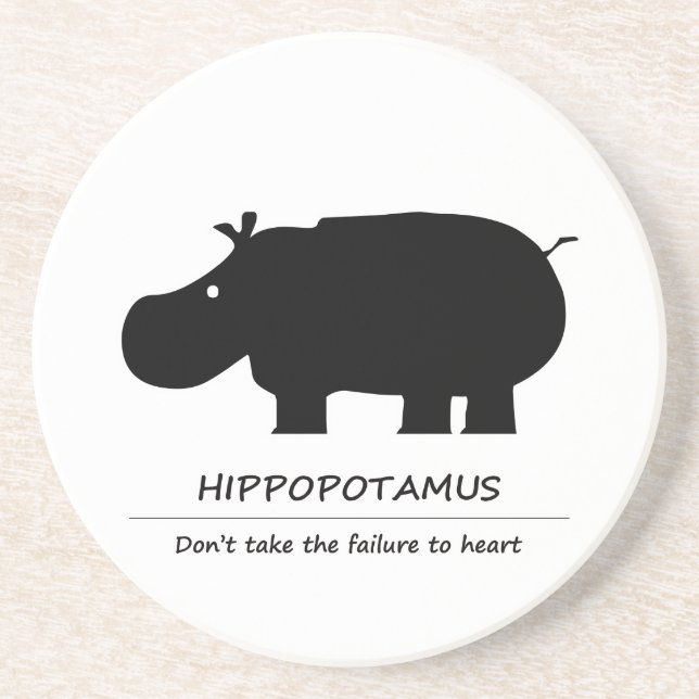 Dessous De Verre En Grès Hippopotame カ バ (Devant)