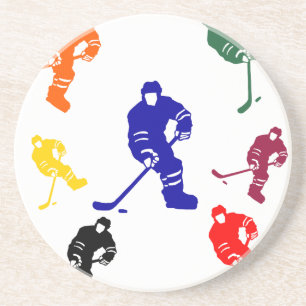 DESSOUS DE VERRE EN GRÈS HOCKEY