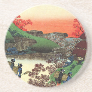 Dessous De Verre En Grès Hokusai - art japonais - le Japon