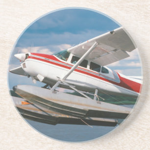 Dessous De Verre En Grès Hydravion décollant, Chutes Victoria, Zimbabwe
