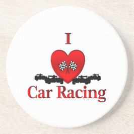 Dessous De Verre En Grès I Heart Car Racing