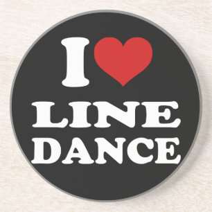 Dessous De Verre En Grès I Love Line Dance
