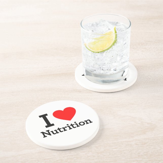 Dessous De Verre En Grès I Love Nutrition (Côté)