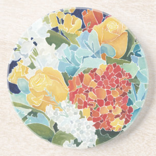 Dessous De Verre En Grès II floral de minuit