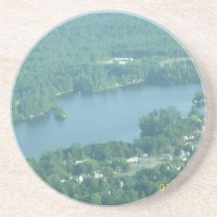 Dessous De Verre En Grès Île d'étang de Wilson