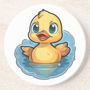 Dessous De Verre En Grès Illustration de canard de dessin