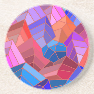 Dessous De Verre En Grès Imaginaire Montagnes Vue du ciel