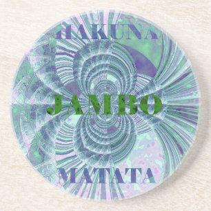 Dessous De Verre En Grès Impression d'art Aurora Matata