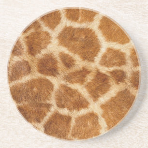 Dessous De Verre En Grès Impression de fourrure de girafe