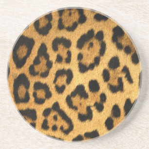 Dessous De Verre En Grès Impression de fourrure Jaguar