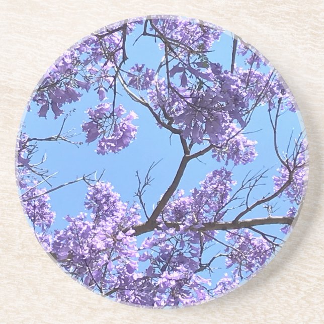 Dessous De Verre En Grès Jacaranda Blossoms (Devant)
