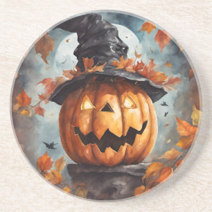 Dessous De Verre En Grès Jack-o'-lantern