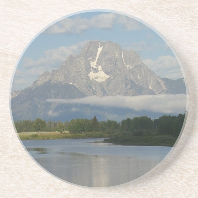 Dessous De Verre En Grès Jackson Hole River au parc national de Grand Teton (Devant)
