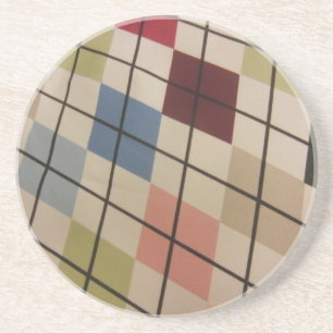 Dessous De Verre En Grès Jacquard