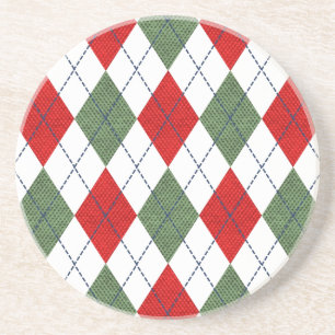 Dessous De Verre En Grès Jacquard de Noël