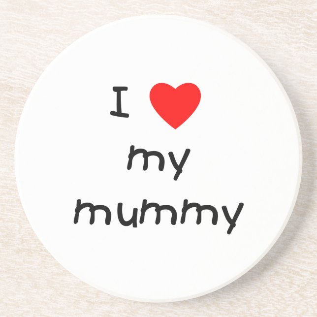 Dessous De Verre En Grès J'aime ma maman (Devant)