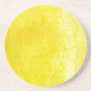 Dessous De Verre En Grès Jaune Gritty