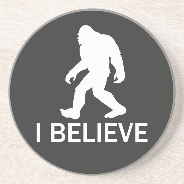 Dessous De Verre En Grès Je crois en Bigfoot (Devant)