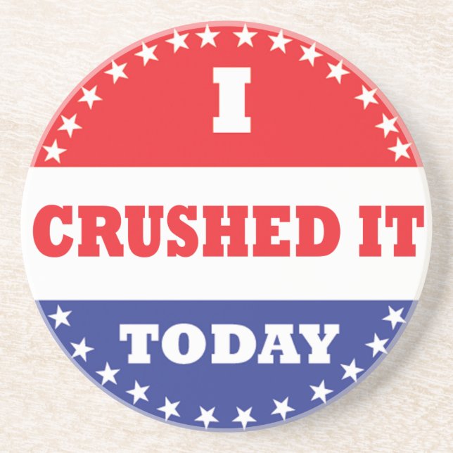 Dessous De Verre En Grès Je L'Ai Écrasé Aujourd'Hui (Devant)