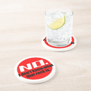 Dessous De Verre En Grès Je ne sais pas ce qu'est cette roche (rouge)