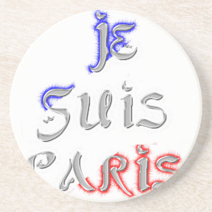 Dessous De Verre En Grès Je Suis Paris I Love Paris Texte Art Imprimer