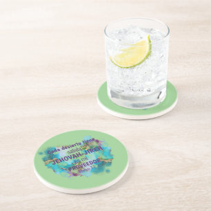 Dessous De Verre En Grès Jehovah Jireh Proveedor Vert pourpre bleu