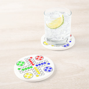Dessous De Verre En Grès Jeu de société de classique de Ludo