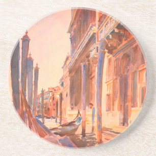 Dessous De Verre En Grès John Singer Sargent Gondola Moorings Venice      