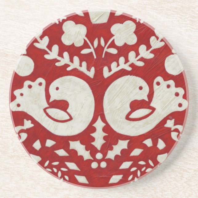 Dessous De Verre En Grès Joie de Noël II (Devant)