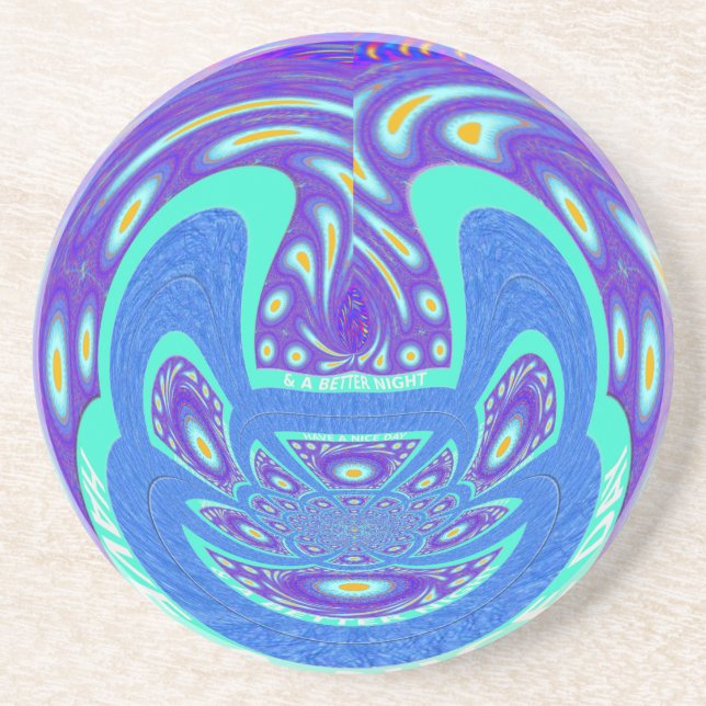 Dessous De Verre En Grès Jouez un Joyeux Jour (Devant)