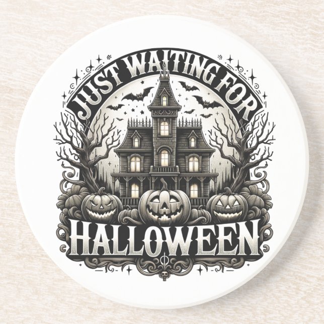 Dessous De Verre En Grès Joyeux halloween (Devant)