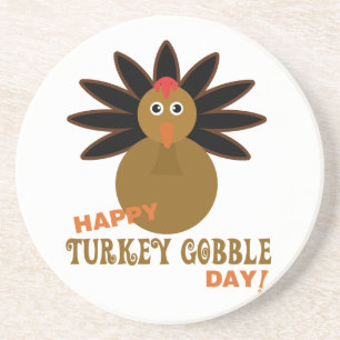 Dessous De Verre En Grès Joyeux Jour de la grogne turque Thanksgiving